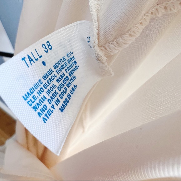 Lorraine 1970s Cream Vintage Slip Dress Size Tall 38/ Large - Picture 6 of 10